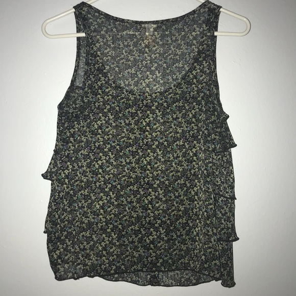 Mossimo Black Floral Tank Top - Picture 4 of 4